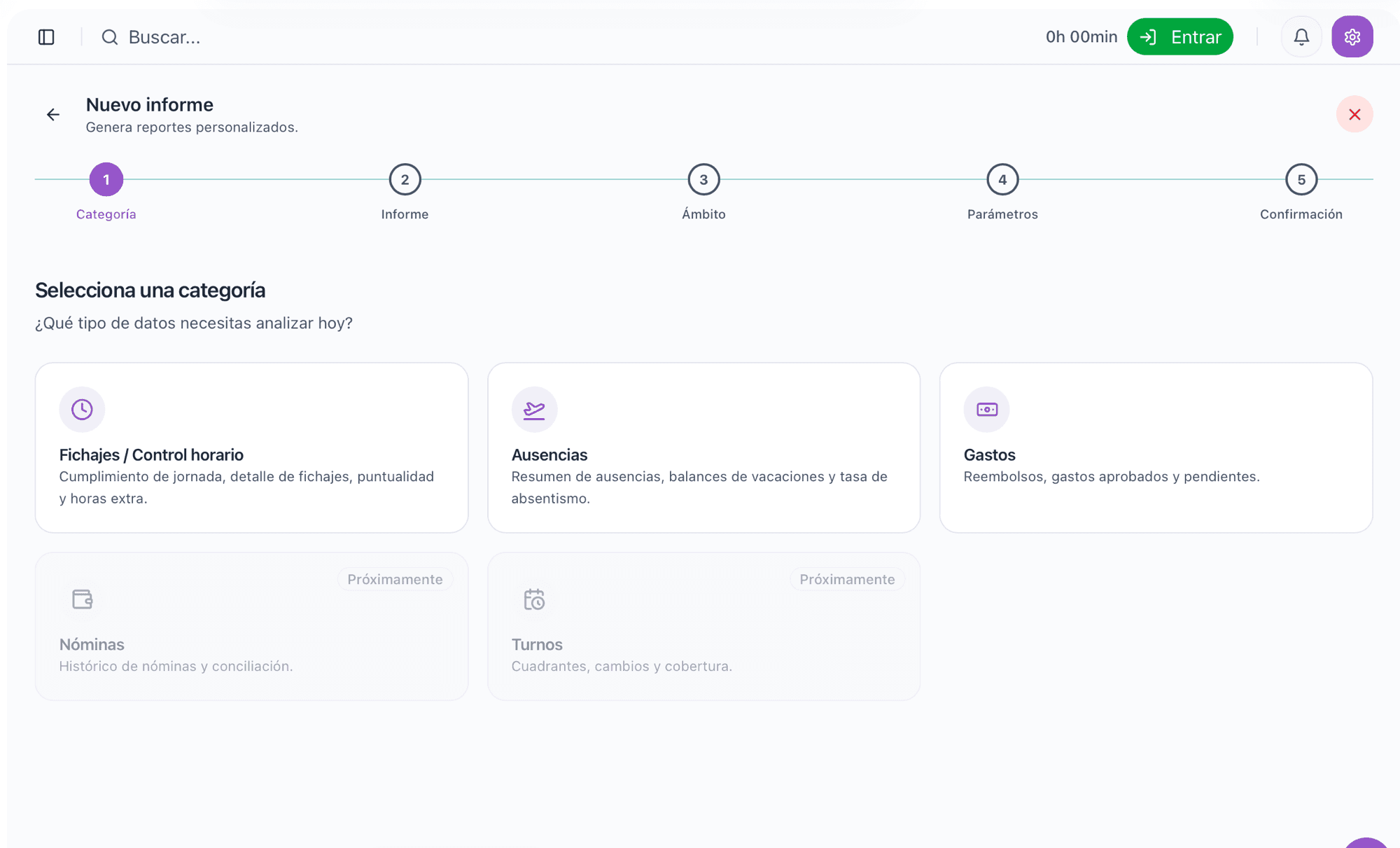 Informes y reportes personalizados en Timenow